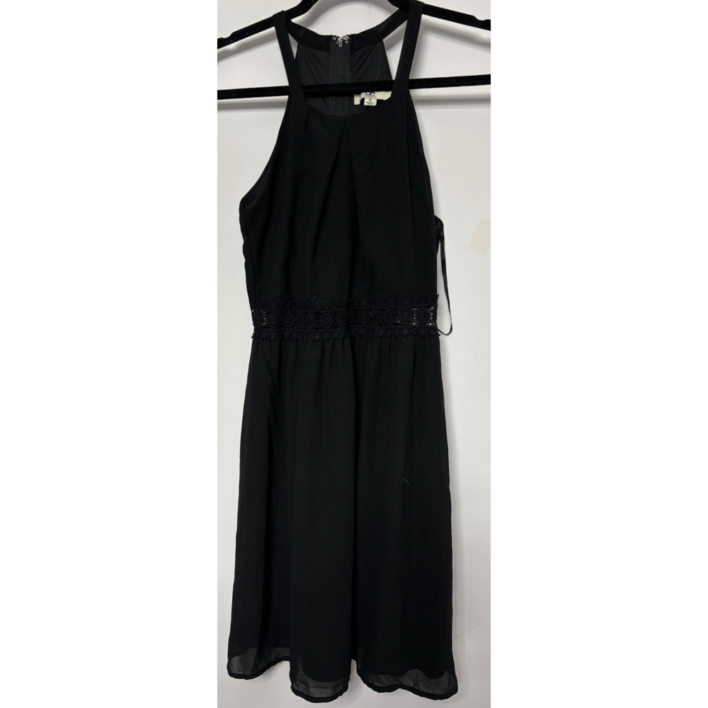 Ya Lining Black Sleeveless Dress Lightweight Knee Length Women Size S
